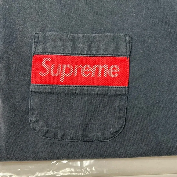 Supreme Mesh Stripe Pocket Tee シュプリーム メッシュストライプポケットTシャツ 国内正規 S Supreme stripe mesh - Gem